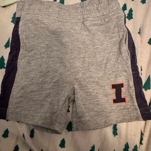 Colosseum Gray and Navy Kids Shorts